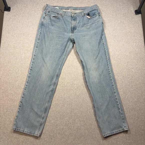 Levis 541 Jeans Mens 36x32 Blue Athletic Taper Stretch Denim Light Wash Pants