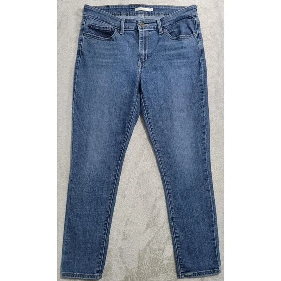 Levi's 711 Skinny Jeans Mens 31x26 Blue Med Wash Slim Stretch Denim Casual