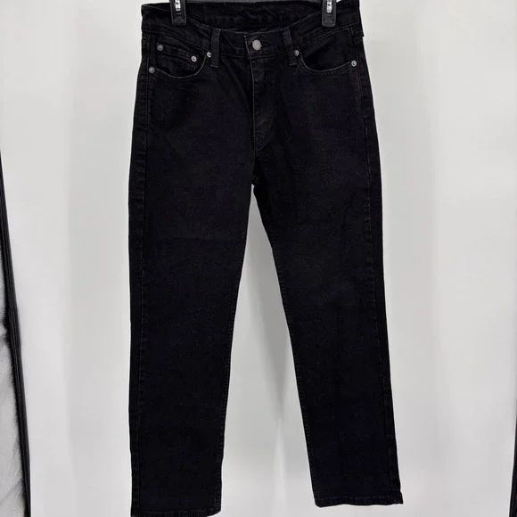 Levi's 514 Straight Fit Jeans Mens 30x30 Black Excellent Denim Casual Pants