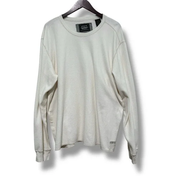 Levi's Men's Long Sleeve Shirt White *Flawed Size XXL‎ 25.5 x 30