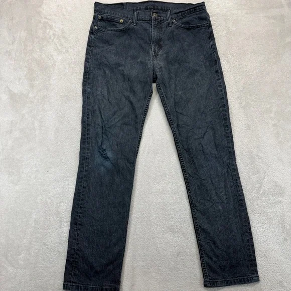 Levi's 511 Jeans Men's 34x30 Slim Fit Straight Leg Faded Black Workwear‎ Denim