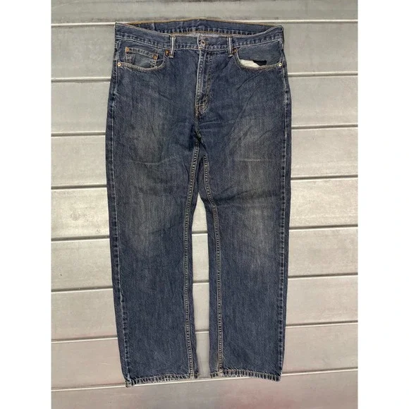 Levis 559 Jeans Mens 36x32 Blue Dark Wash Denim 100% Cotton Relaxed‎ Straight