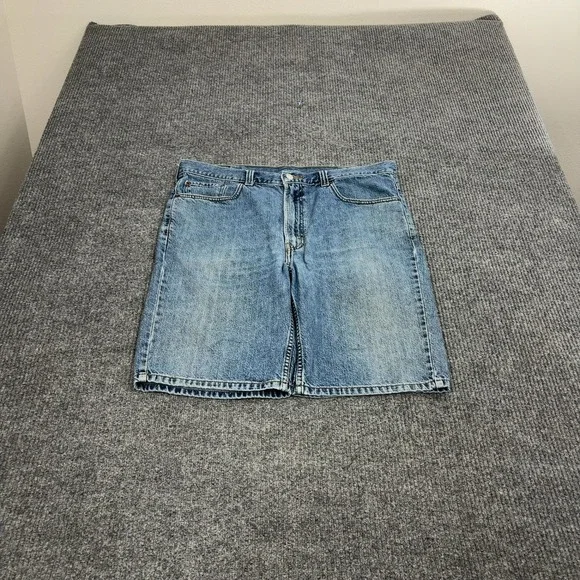 Levis 505 Denim Shorts Mens‎ 38 Blue Cotton Regular Fit Casual Summer Streetwear