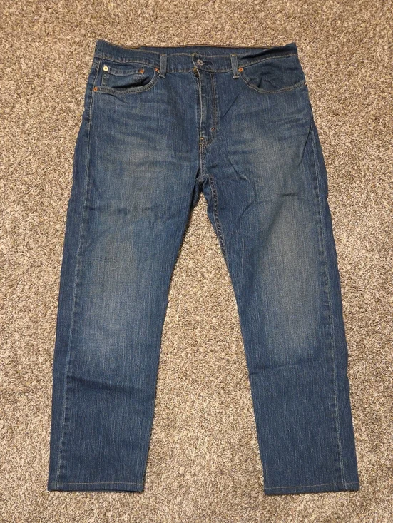 LEVI'S 502 Regular Taper Fit Men's Jeans Blue Wash Size W36 L32