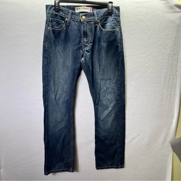 Levi’s‎ 514 Slim Straight Jeans Men’s 30/30 Blue Denim 100% Cotton Pants 2593