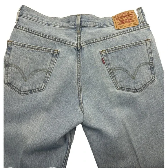 Levis 550 Jeans Mens 34x29 Straight Blue‎ Denim Y2K