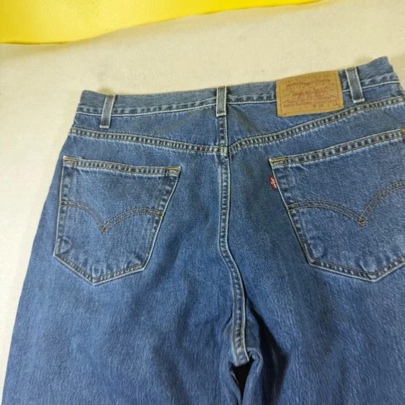 Levis Mens Regular Straight Leg Jeans Medium‎ Wash Blue 100 Cotton 36x34 7362