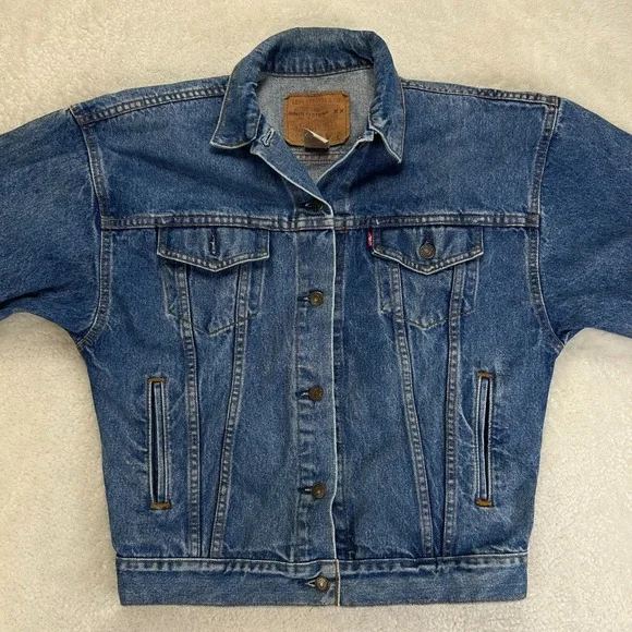 Vintage 90s Levi's Type III Trucker Denim Jean Jacket Mens S Blue Classic 