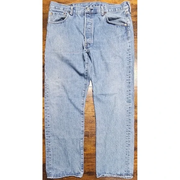 Levi's 501 Men's 36x30 Straight Leg Vintage Style Denim Blue‎ Jeans