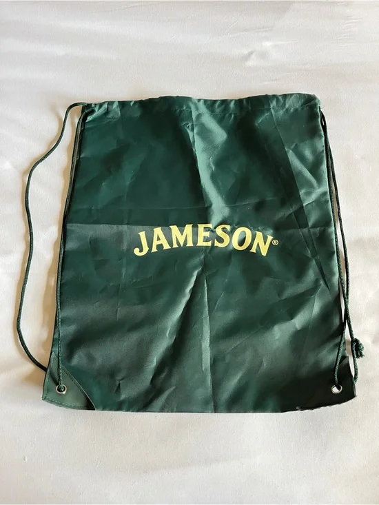 Jameson Dark Green Drawstring Bag Cinch Sack Gym Pouch 14
