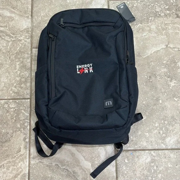 TravisMathew  Backpack Black Mens Travel Laptop Bag New