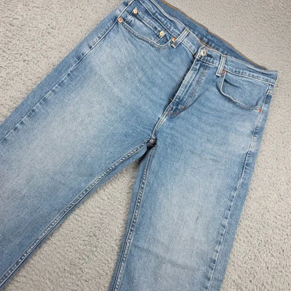 Levi's 505 Regular Fit Jeans‎ Mens 34x30 Blue Stretch Denim WaterLess