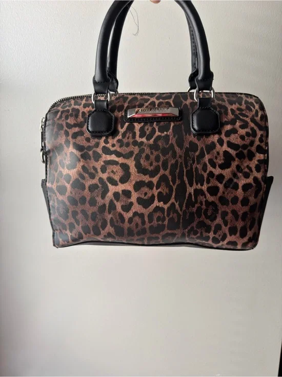 Steven Madden leopard print satchel bag