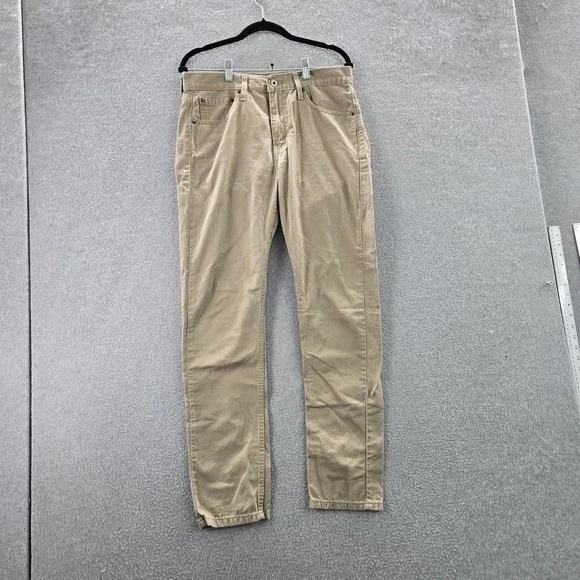 Levi's 510 Men Pants 32X32 Khaki Skinny Fit Logo‎ Twill 30