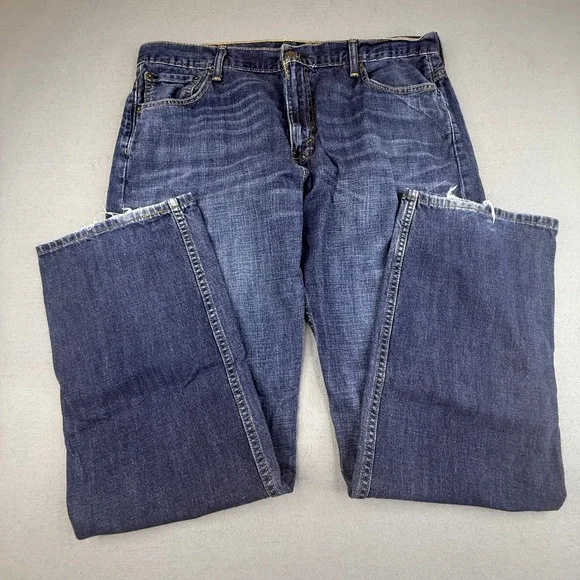 Levi's 569‎ Jeans Mens 36x34 Blue Loose Straight Leg Dark Wash Denim
