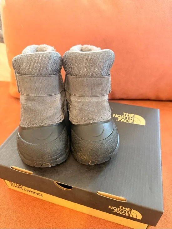 The North Face Kids Gray Waterproof Insulated Snow Boots