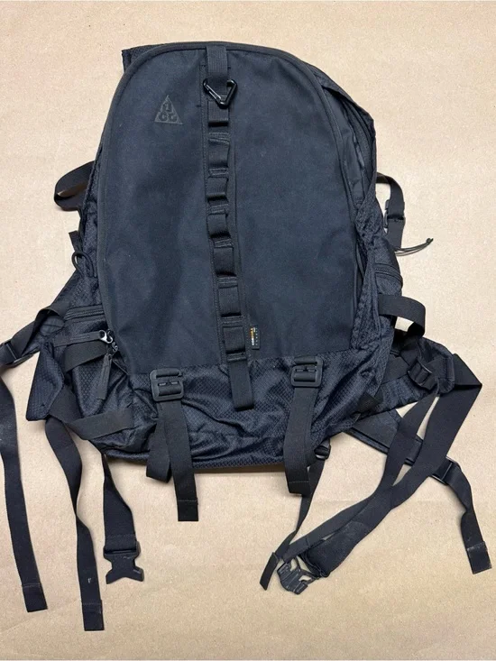 Nike ACG Black Backpack Cordura Day Bag Hiking Rare!