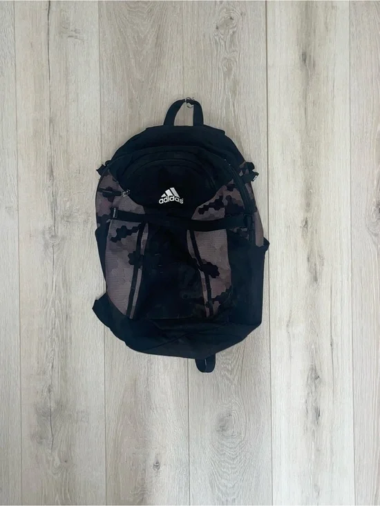 adidas Black and Charcoal Camo Men's Backpack