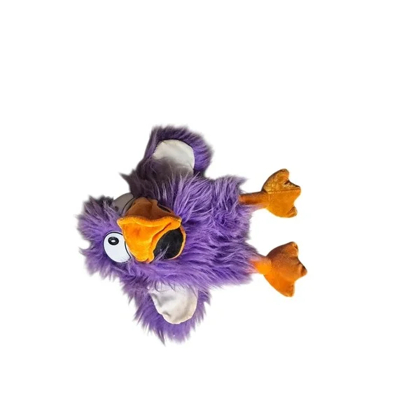 Kolden Toys Purple Toko‎ Bird Hand Puppet Squeaks Squawking Hairy Rare Color