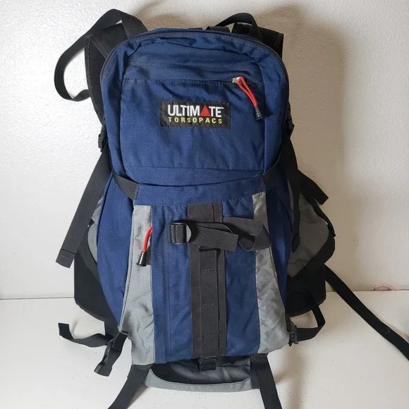 Ultimate Torsopacks Hiking Camping Backpack Navy Blue‎ Travel Weekender Daypack