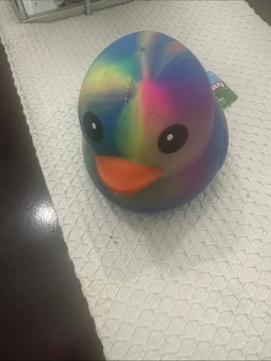Jumbo Tie-Dye Squeeezy Duck Squishies