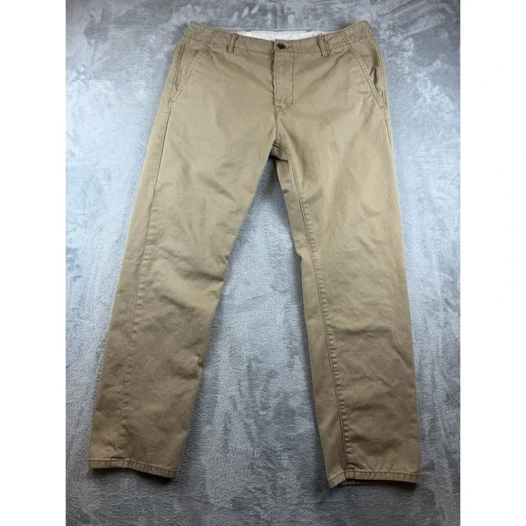 Levi's XX Chino Pants Mens 33x30‎ Khaki Tan Slim Straight Flat Front Casual