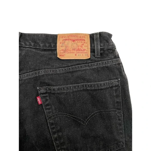 Vintage Levis Men's‎ 550 Denim Jeans 40x30 Black Made in USA 90s