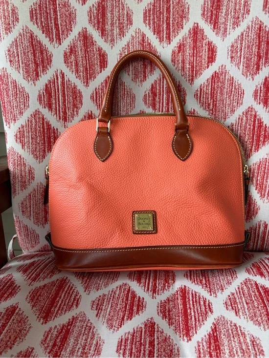 Dooney & Bourke Coral Zip Zip Pebbled Leather Satchel