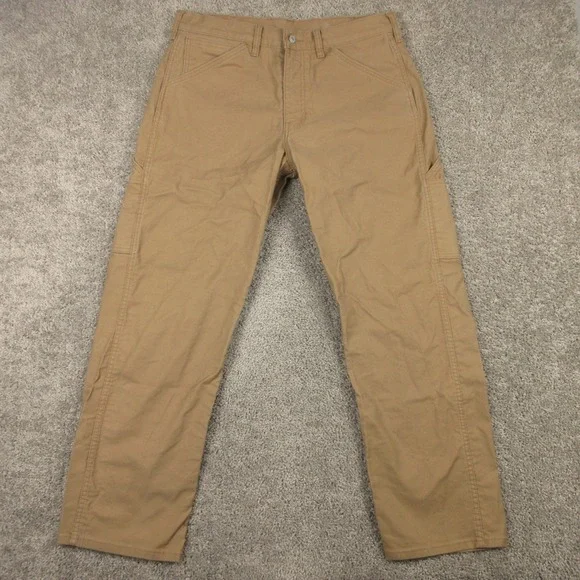 Levis Jeans Mens 36x32 Tan 565 Workwear Loose Straight Strong Carpenter Pants