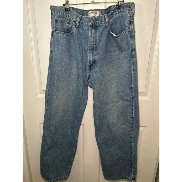 Vintage Levi's 550 Relaxed Fit Jeans Men's 90s Y2K Light Wash Mens 38x30 Tapered