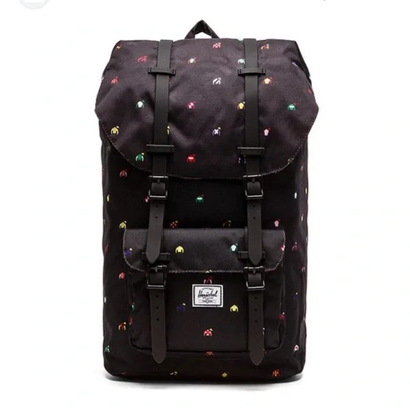 Herschel Supply Company Black Backpack with Multicolor Accents