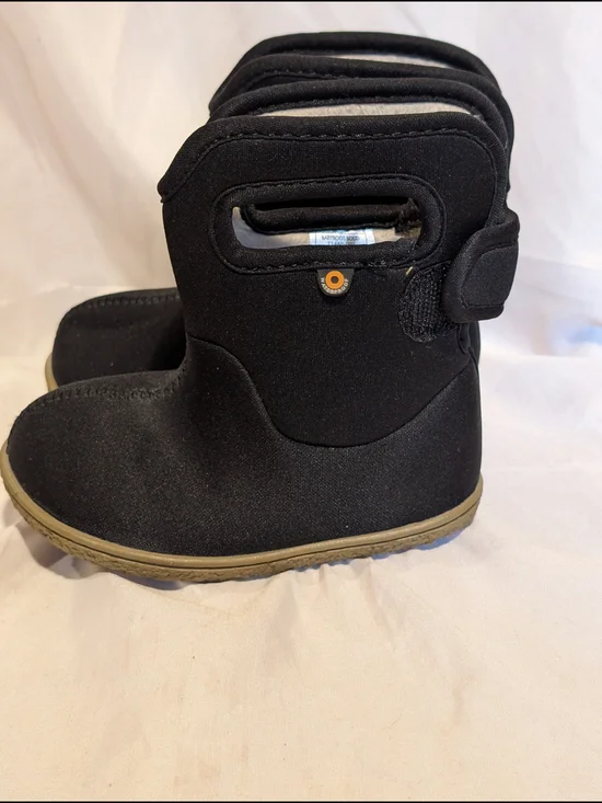 Bogs Baby Bogs II  Black Easy Pull-On Rain & Snow Boots