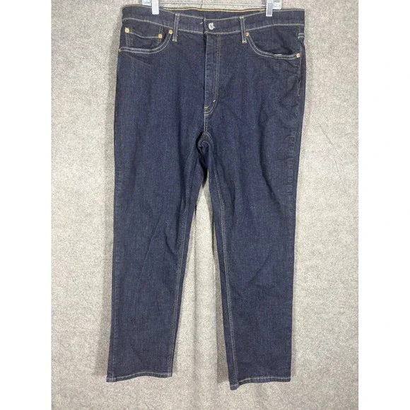 Levi's 541 Athletic Taper Jeans Mens 38x32 Dark Indigo Blue Denim 18181-0423