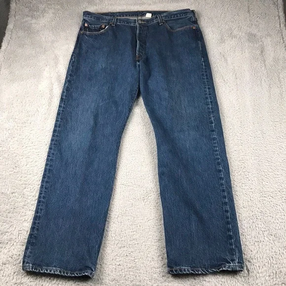 Levis 501 XX Jeans Mens 40 (40x31) Blue Button Fly Denim Vintage Y2K *Flaw