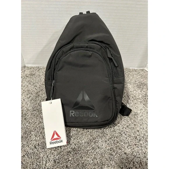 Sling Backpack Reebok Unisex Black NWT Convertible Mini Bag NSZ
