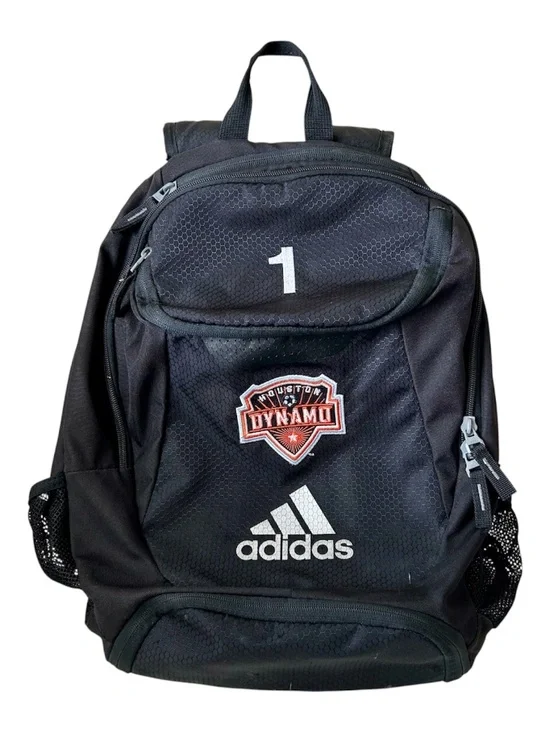 Houston Dynamo Backpack - Adidas - Shoe Pocket Ball Pocket Cup Holder Mesh Nylon
