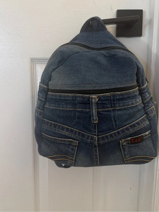 Lee Dark Wash Denim Backpack