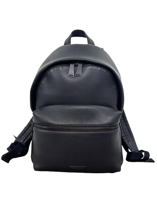 Bottega Veneta Super Leather Backpack Black