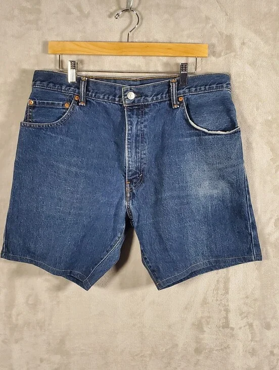 Levi's 517 Men's W36 Dark Wash Denim Jean Shorts Y2K Western Workwear Vintage