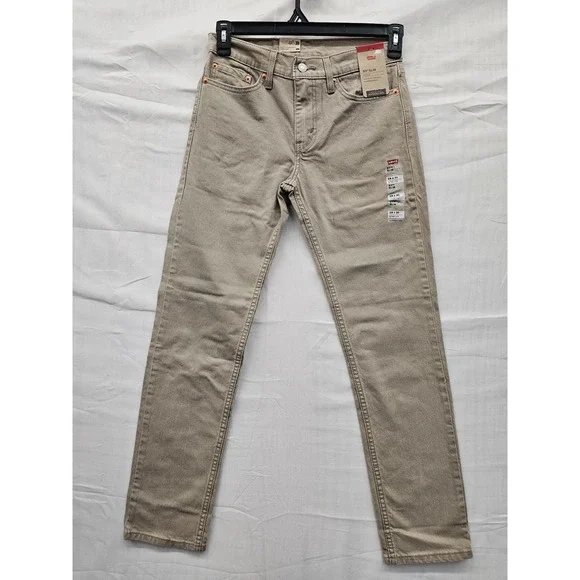 Levis 511 Slim Fit Khaki Tan Jeans Mens 28x30 NWT‎ 045115878