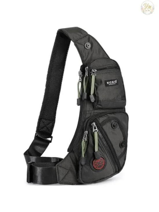 Water-Resistant Nylon Sling Bag Chest Shoulder Backpack Crossbody Daypack for