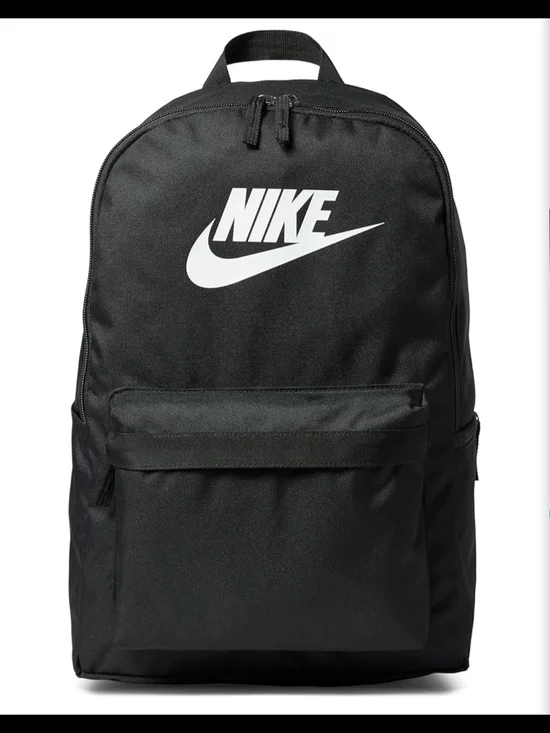 Nike Black Backpack with White Swoosh
