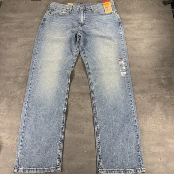 Levi's Jeans Mens 36x34 541 Athletic Taper Light Wash Blue Stretch NEW $75