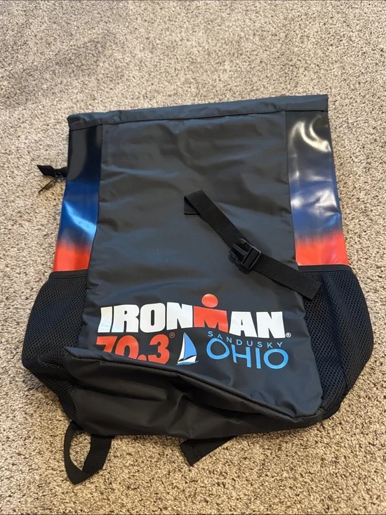 Iron Man 70.3 Participants Ohio Sandusky Black Backpack (NWT)