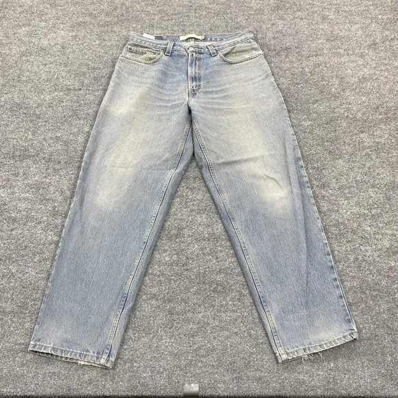 Levis 560 Jeans Mens 33x30 Blue Relaxed Fit Tapered‎ Denim Light Wash 5 Pocket
