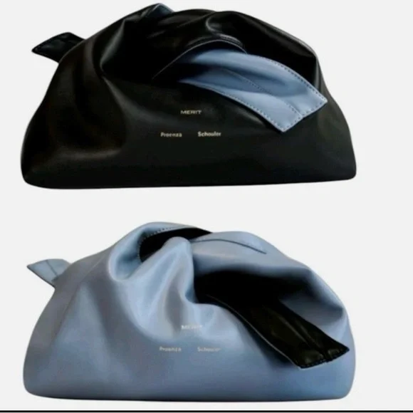 Merit x Proenza Schouler‎ bag - Reversable Vegan Leather Clutch Cosmetic Bag
