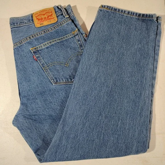 Levi's 550 Blue Jeans Men 36/29 Denim Cotton Classic USA America Durable Work