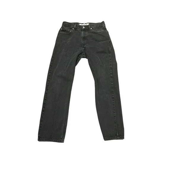 VTG Levis 505 Black Denim Jeans - Men 33x30 Regular Fit 100% Cotton Y2K Vintage