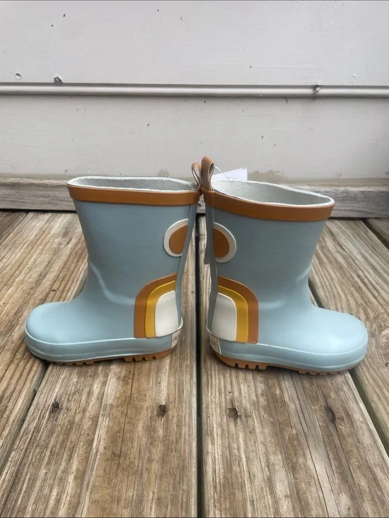 NWT Grech & Co. Light Blue Rainbow Rain various sizes