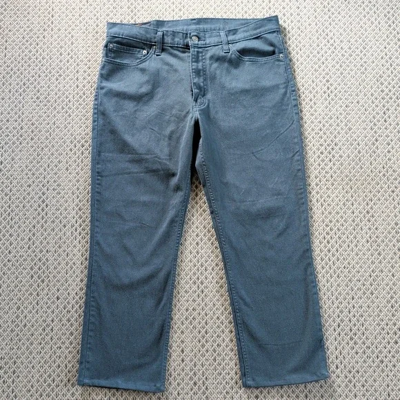 LEVIS 511 Jeans Mens 36x32 (36x25) Slim Straight Warm Blue Slate Stretch Denim
